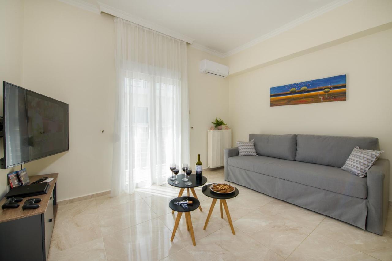 Center Manolia Dream 3 Bedroom Apartment 100M Away From The Beach Chania  Exteriér fotografie